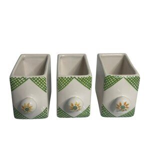 Pfaltzgraff Replacement Stoneware Drawer for Wood Spice Cabinet Set 3
